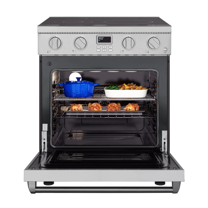 30 in. Professional Electric Range with 14900W of Power, 240V in Stainless - Steel (KM - EPR - 30AP - SS) - CulinaryProfis