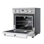 30 in. Professional Electric Range with 14900W of Power, 240V in Stainless - Steel (KM - EPR - 30AP - SS) - CulinaryProfis
