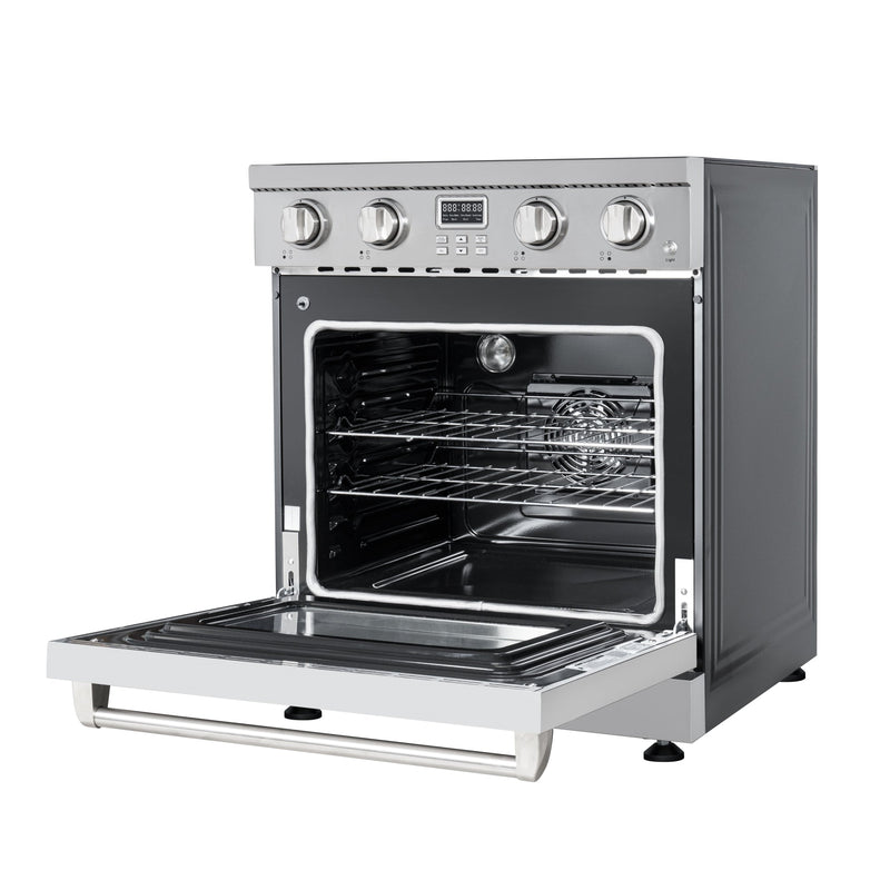 30 in. Professional Electric Range with 14900W of Power, 240V in Stainless - Steel (KM - EPR - 30AP - SS) - CulinaryProfis