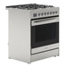 30 in. Stainless - Steel Professional Gas Range, KM - FR30G - SS. - CulinaryProfis
