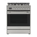 30 in. Stainless - Steel Professional Gas Range, KM - FR30G - SS. - CulinaryProfis