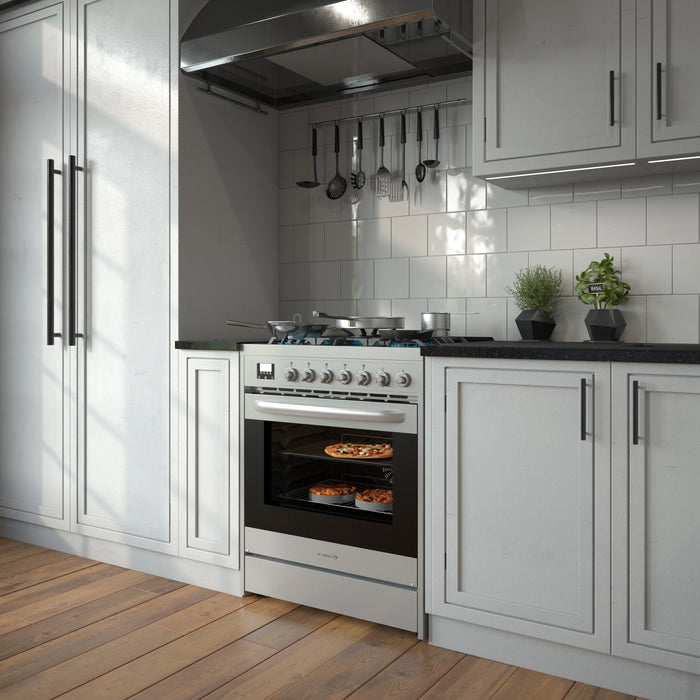 30 in. Stainless - Steel Professional Gas Range, KM - FR30G - SS. - CulinaryProfis