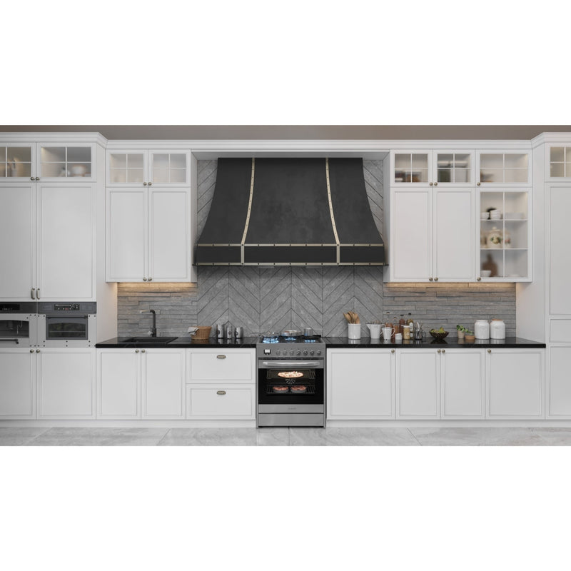 30 in. Stainless - Steel Professional Gas Range, KM - FR30G - SS. - CulinaryProfis