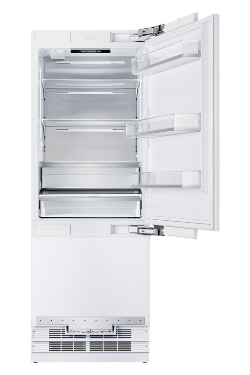 30” Built-In Refrigerator and Freezer with Ice-Maker and Water Dispenser - Panel Ready Induction Hardware