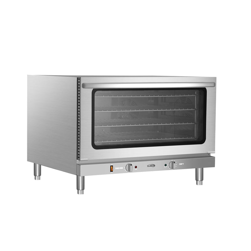 32 in. Countertop Convection Oven, Holds Full Size Pans, 4 Racks and 3500W of Power, 240V in Stainless - Steel (KM - CTCO - 44) - CulinaryProfis