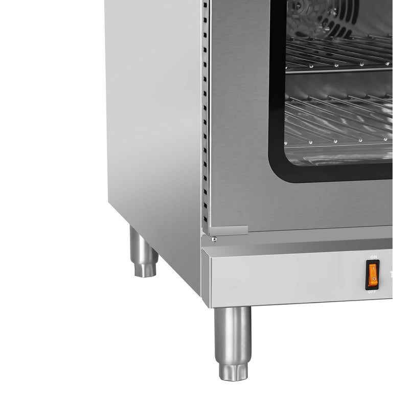 32 in. Countertop Convection Oven, Holds Full Size Pans, 4 Racks and 3500W of Power, 240V in Stainless - Steel (KM - CTCO - 44) - CulinaryProfis