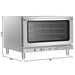 32 in. Countertop Convection Oven, Holds Full Size Pans, 4 Racks and 3500W of Power, 240V in Stainless - Steel (KM - CTCO - 44) - CulinaryProfis
