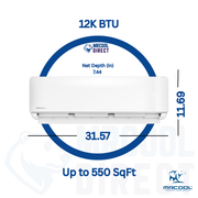 MRCOOL® DIY® 5th Gen E Star 12,000 BTU Single Zone Mini Split Complete System with 25ft. Line Set 115V — DIY-12-HP-WM-115D25-0 MRCOOL®