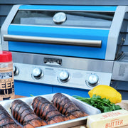 35633B | Matte Blue Infrared Propane Gas Grill Monument Grills