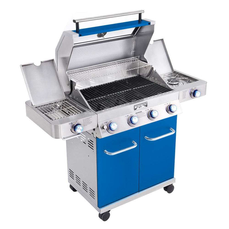 35633B | Matte Blue Infrared Propane Gas Grill Monument Grills