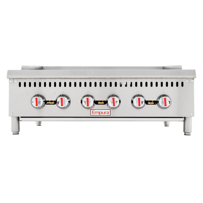 36" Gas Countertop Heavy Duty Radiant Commercial Charbroiler - 120,000 BTU - CulinaryProfis