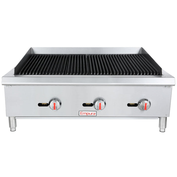 36" Gas Countertop Radiant Commercial Charbroiler - 90,000 BTU - CulinaryProfis