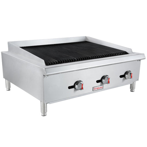 36" Gas Countertop Radiant Commercial Charbroiler - 90,000 BTU - CulinaryProfis