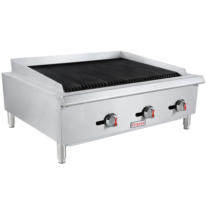 36" Gas Countertop Radiant Commercial Charbroiler - 90,000 BTU - CulinaryProfis