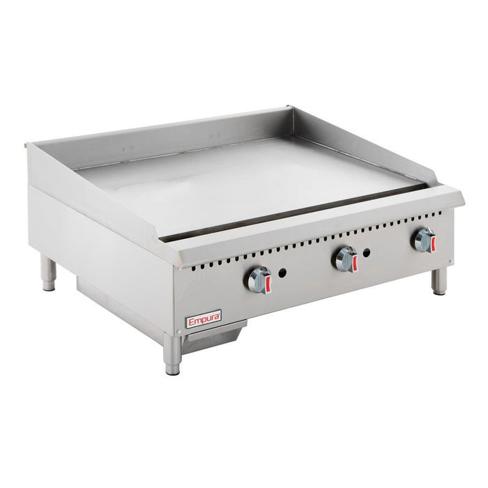 36" Heavy Duty Commercial Countertop Gas Griddle with Manual Controls - 90,000 BTU - CulinaryProfis