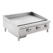 36" Heavy Duty Commercial Countertop Gas Griddle with Manual Controls - 90,000 BTU - CulinaryProfis