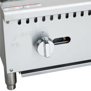 36 in. Commercial 3 - Burner Natural Gas Charbroiler with 90,000 BTU in Stainless - Steel (KM - GCB3 - 36M) - CulinaryProfis