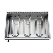 36 in. Commercial 3 - Burner Natural Gas Charbroiler with 90,000 BTU in Stainless - Steel (KM - GCB3 - 36M) - CulinaryProfis