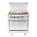 36 in. Commercial Oven with Griddle Top, 90000 BTU in Stainless - Steel (KM - CRG36G - NG) - CulinaryProfis