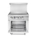 36 in. Commercial Oven with Griddle Top, 90000 BTU in Stainless - Steel (KM - CRG36G - NG) - CulinaryProfis