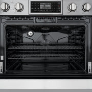 36 in. Electric Professional Range with Tilt Panel and Digital controls, Self - Cleaning, 16300W of Power, 240V in Stainless - Steel (KM - EPR - 36TDP - SS) - CulinaryProfis