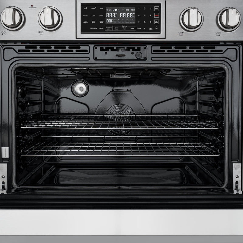 36 in. Electric Professional Range with Tilt Panel and Digital controls, Self - Cleaning, 16300W of Power, 240V in Stainless - Steel (KM - EPR - 36TDP - SS) - CulinaryProfis