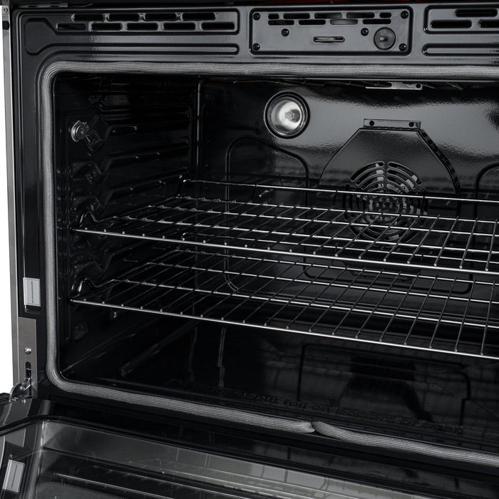 36 in. Electric Professional Range with Tilt Panel and Digital controls, Self - Cleaning, 16300W of Power, 240V in Stainless - Steel (KM - EPR - 36TDP - SS) - CulinaryProfis