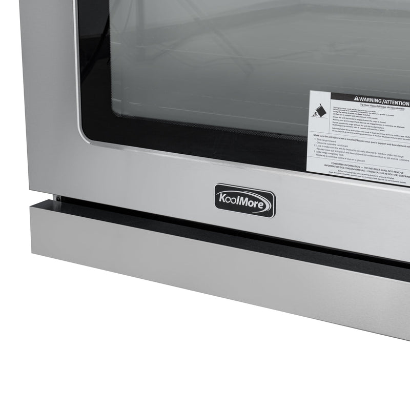 36 in. Electric Professional Range with Tilt Panel and Digital controls, Self - Cleaning, 16300W of Power, 240V in Stainless - Steel (KM - EPR - 36TDP - SS) - CulinaryProfis