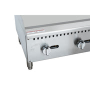 36 in. Natural Gas 3 - Burner Griddle with 90,000 BTU in Stainless - Steel (KM - GG3 - 36M) - CulinaryProfis