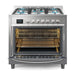 36 in. Professional Dual Fuel Range in Stainless Steel with Legs, 4.3 cu. ft. KM - FR36DF - SS - CulinaryProfis
