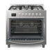 36 in. Professional Dual Fuel Range in Stainless Steel with Legs, 4.3 cu. ft. KM - FR36DF - SS - CulinaryProfis