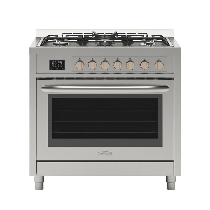 36 in. Stainless Steel Professional Gas range with Legs, KM - FR36GL - SS. - CulinaryProfis