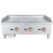36" Standard Duty Commercial Countertop Gas Griddle with Manual Controls - 90,000 BTU - CulinaryProfis