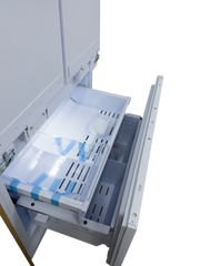 30" Built-In Refrigerator and Freezer With Ice-Maker and Water Dispenser – VEGA Edition Induction Hardware
