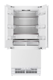 36” French Door Built-In Refrigerator with Freezer, Ice-Maker and Water Dispenser - Panel Ready Induction Hardware