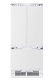 36” French Door Built-In Refrigerator with Freezer, Ice-Maker and Water Dispenser - Panel Ready Induction Hardware