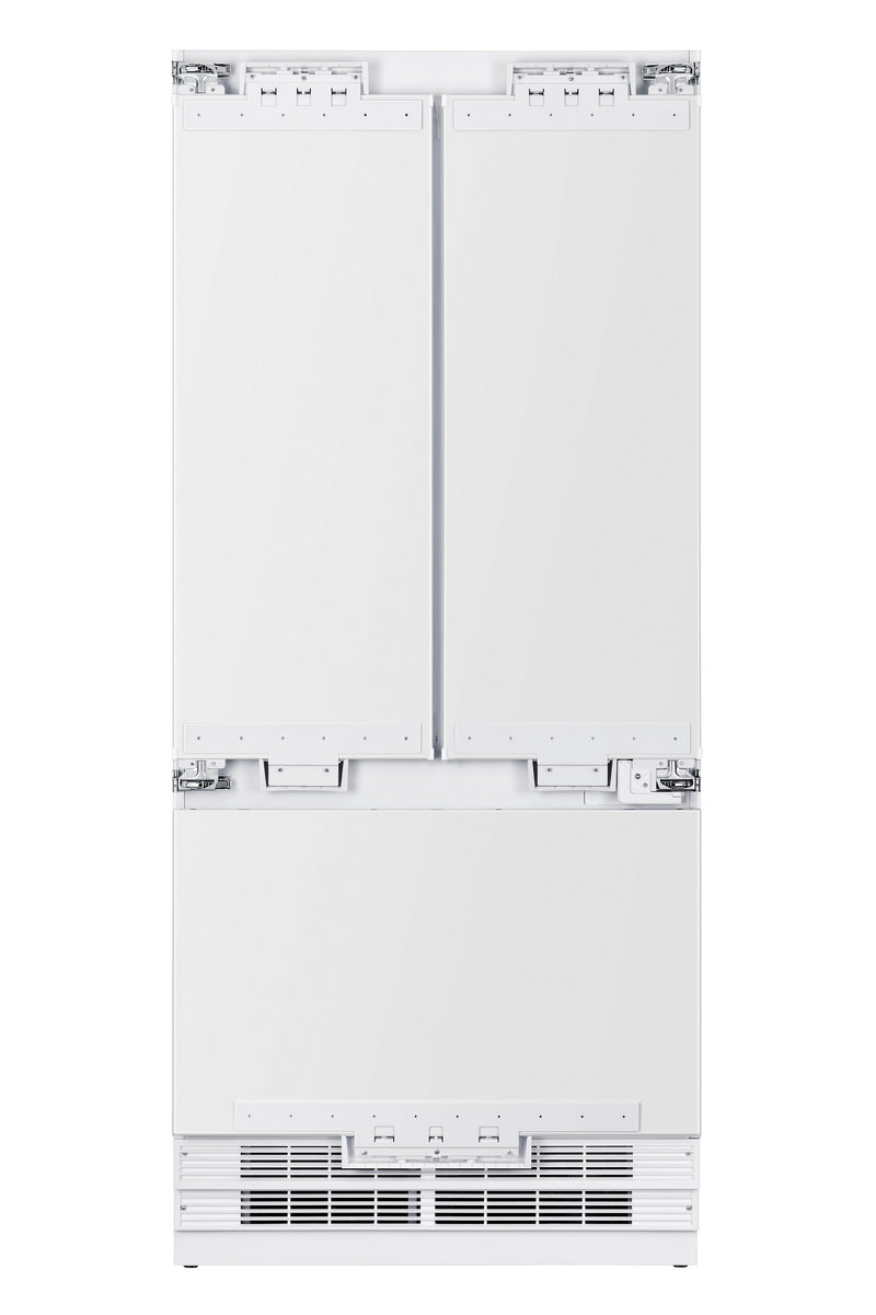 36” French Door Built-In Refrigerator with Freezer, Ice-Maker and Water Dispenser - Panel Ready Induction Hardware