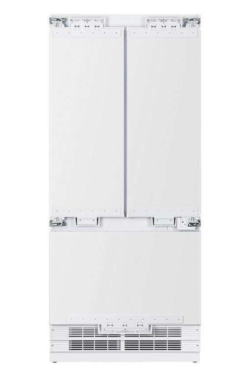 36” French Door Built-In Refrigerator with Freezer, Ice-Maker and Water Dispenser - Panel Ready Induction Hardware