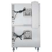 38 in. Full Size Double Commercial Natural Gas Convection Oven 108,000 BTU Total with stacking And Casters (KM - DCCO54 - NGC) - CulinaryProfis