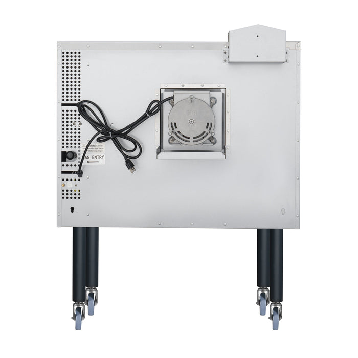 38 in. Full Size Single Deck Commercial LP Convection Oven 54,000 BTU With Casters (KM - CCO54 - LPC) - CulinaryProfis