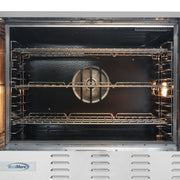 38 in. Full Size Single Deck Commercial LP Convection Oven 54,000 BTU With Casters (KM - CCO54 - LPC) - CulinaryProfis