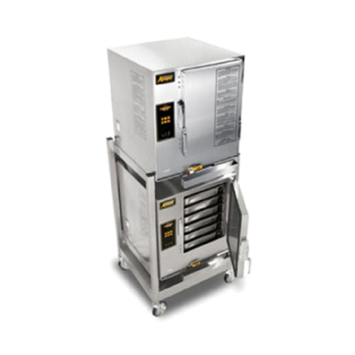 AccuTemp E62401E060 DBL (QUICK SHIP) Two Connected Evolution™ Boilerless Convection Steamers Featuring Steam Vector Technology