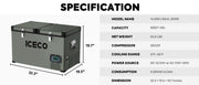 VL65 Dual Zone Metal Fridge Freezer with Cover | ICECO | 65LT Inca Overland Outfitters