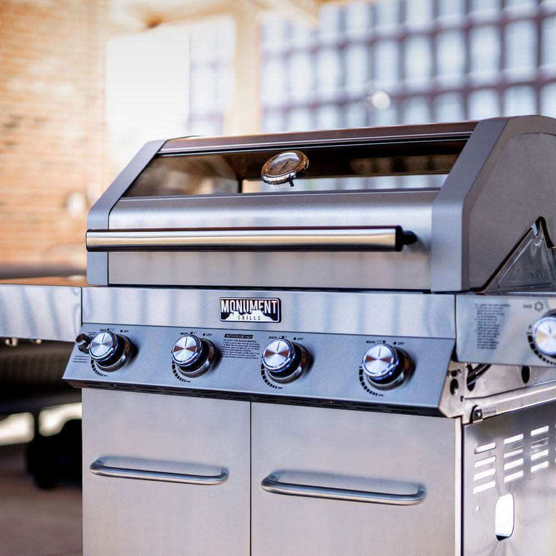41847NG | Stainless Natural/Propane Gas Grill Monument Grills