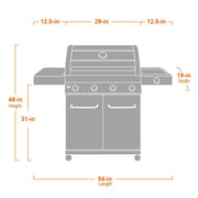 41847NG | Stainless Natural/Propane Gas Grill Monument Grills