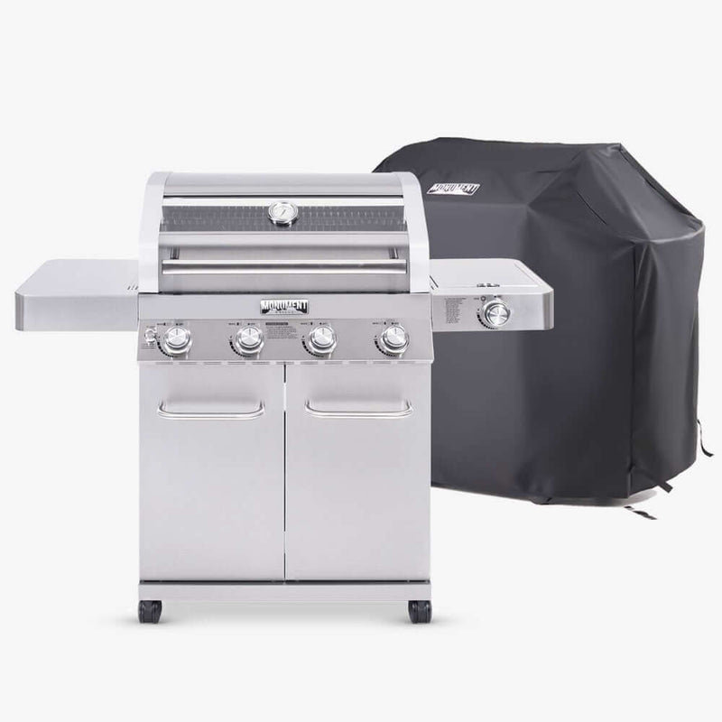 41847NG | Stainless Natural/Propane Gas Grill Monument Grills