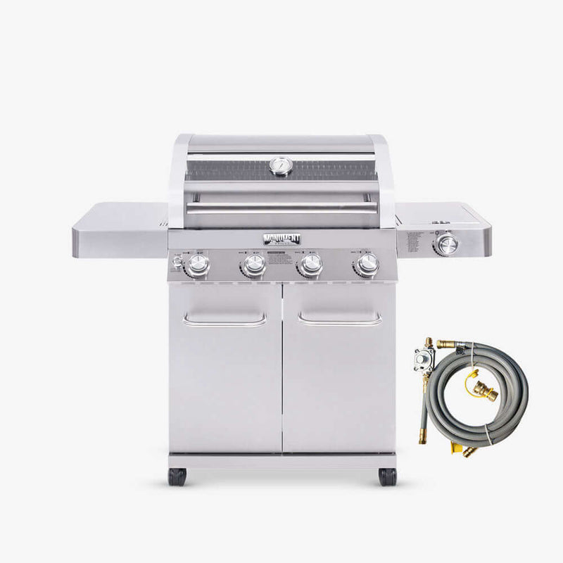 41847NG | Stainless Natural/Propane Gas Grill Monument Grills