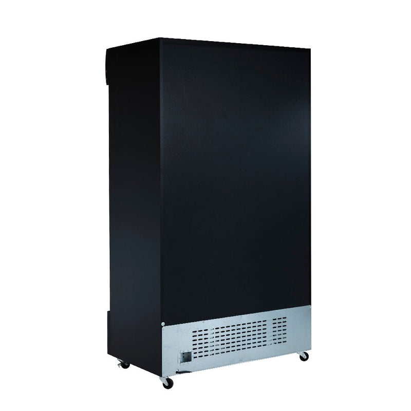 44" Black Sliding Commercial Glass Door Merchandiser Refrigerator - 35 cu ft - CulinaryProfis