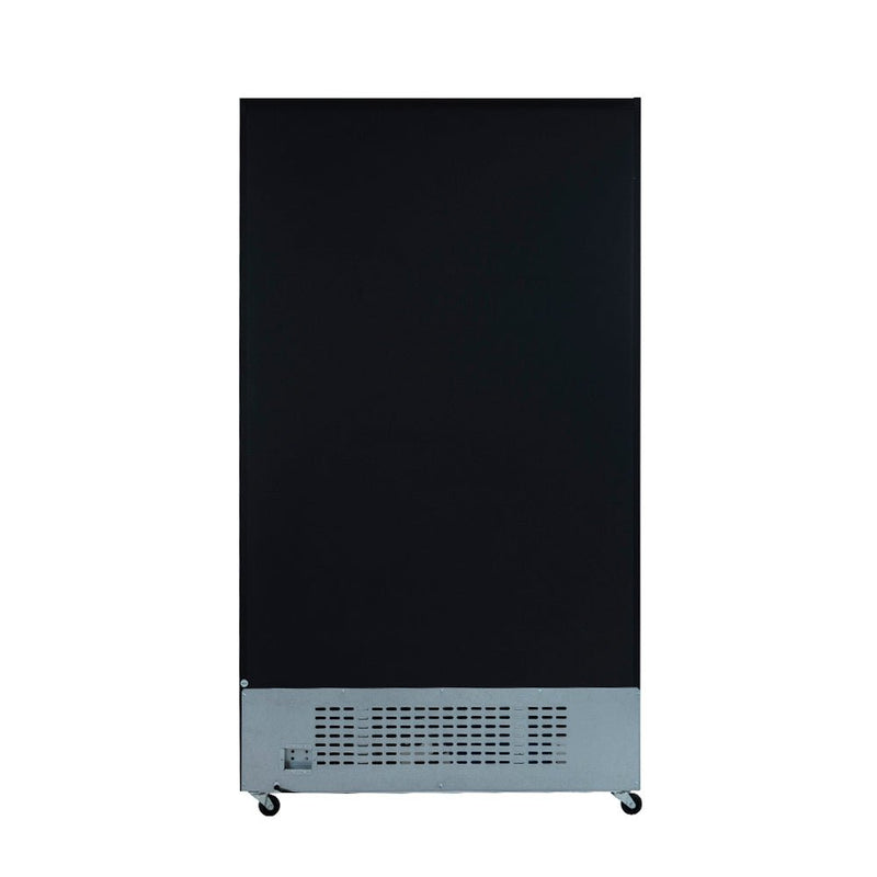 44" Black Sliding Commercial Glass Door Merchandiser Refrigerator - 35 cu ft - CulinaryProfis