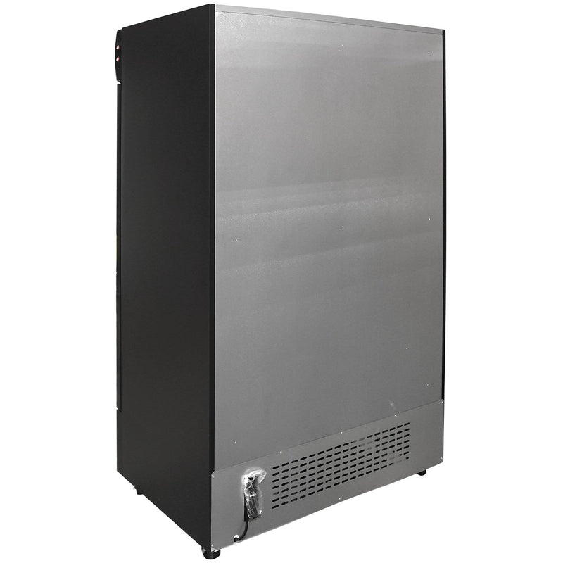 44" Black Swing Commercial Glass Door Merchandiser Refrigerator - 35 cu ft - CulinaryProfis